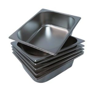 LCE Gastronorm GN Pan Half Size 1/2 GN Pans 100mm (Pack of 6)