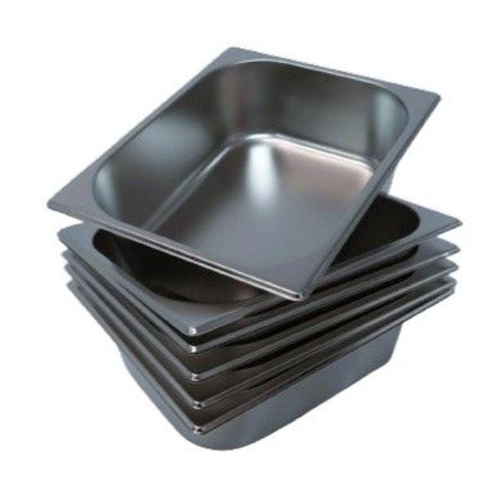 LCE Gastronorm GN Pan Half Size 1/2 GN Pans 100mm (Pack of 6)