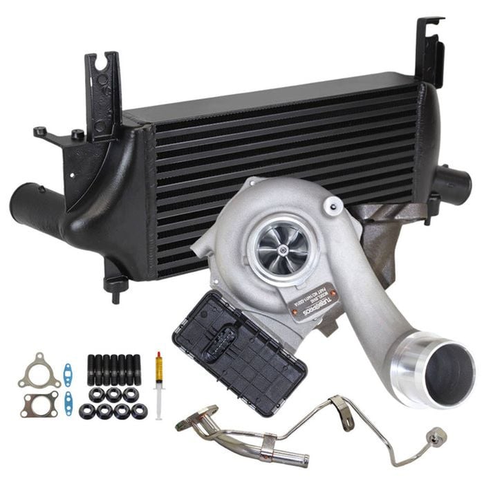 Upgrade Billet Turbo Charger With 75mm Intercooler And Genuine Oil Feed Pipe For Nissan Navara D40 Yd25 2.5l 2010 Onwards
