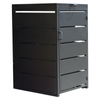 Eden 240L Metal Single Wheelie Bin Cover Black