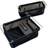 NNEOBA Folding Camping Mesh Basket Drainable Storage Bag Black