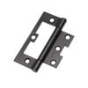 Lane 100 x 65 x 2mm Matte Black Easy Fit Hinge - 2 Pack