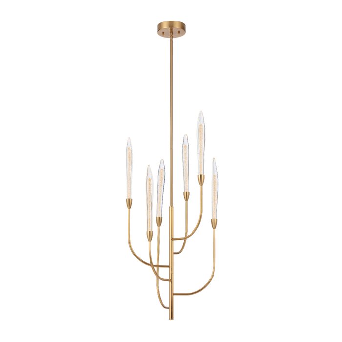 Telbix Archer Modern Pendant Hanging Lamp Light Metal Glass Antique Gold Gloss