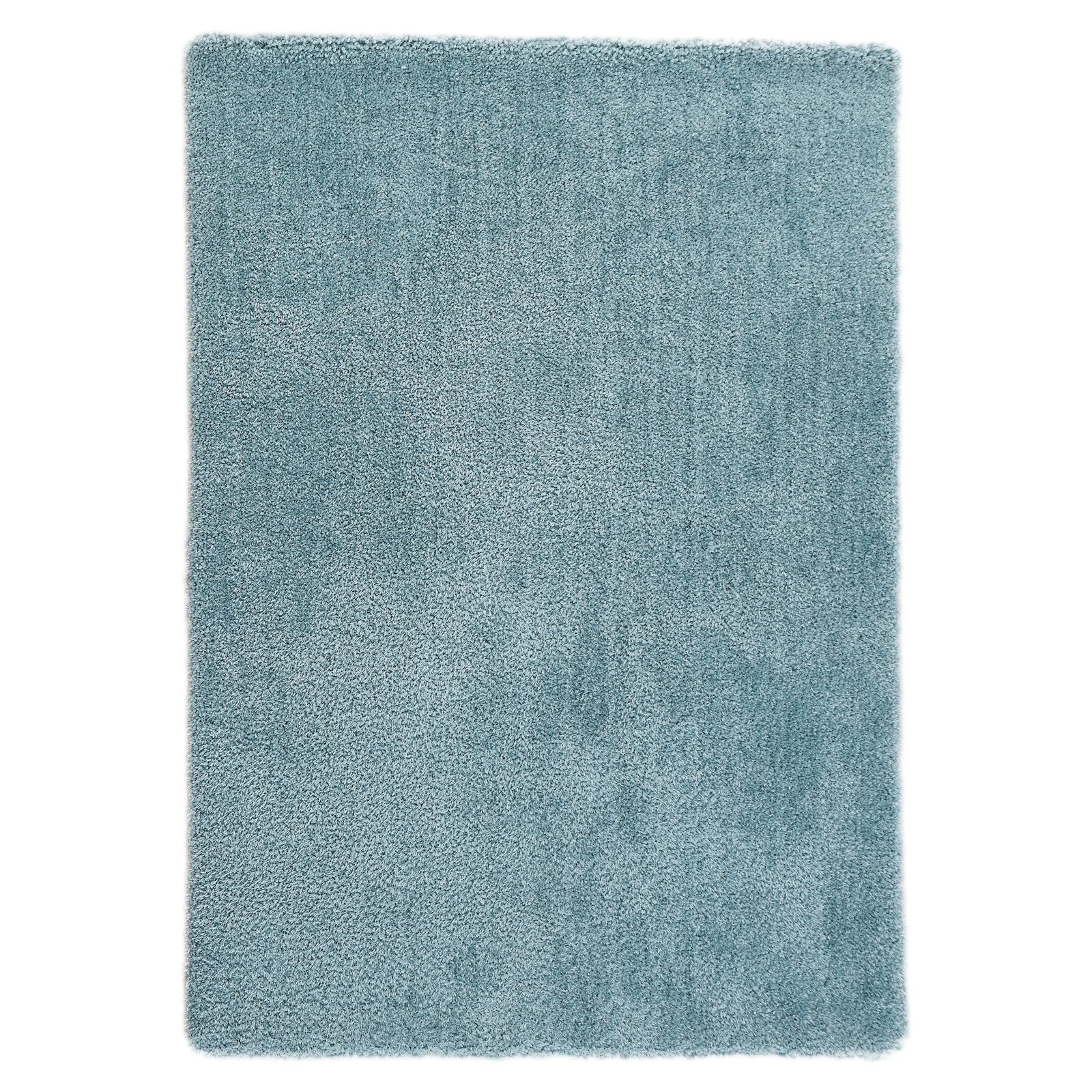 220 x 155cm Teal Blue Shag Pile Polyester Rug