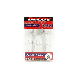 Decoy YS21 Standard High Performance Treble Fishing Hook 8
