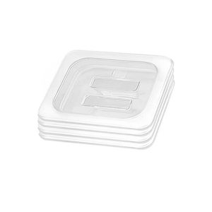 SOGA 1/6 GN Polycarbonate Food Pan Lids Clear 4 Pack