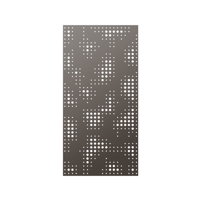 Walpix 1800 x 900 x 2.0mm Perforated Aluminium Decorative Screen Flat Profile After Rain - Hamersley Brown
