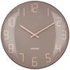Nextime Shade Glass Analogue 35cm Wall Clock - Pink