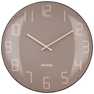 Nextime Shade Glass Analogue 35cm Wall Clock - Pink