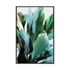 Artey | Green Leaves II - Framed Canvas - Black Frame - 60 x 90cm