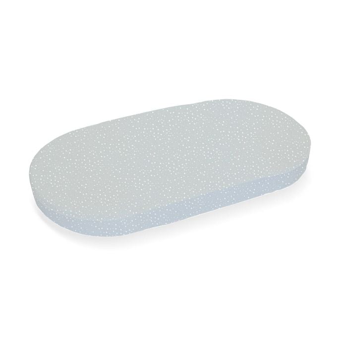 Babyhood Amani Bebe Jersey Cotton Oval Fitted Sheet - Drops