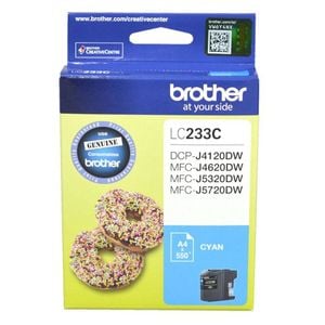 Brother GENUINE Original Brother Ink Cartridge Toner LC233C Cyan Inkjet 550 Pages