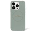 Guess Grained PU Leather for iPhone 16 Pro - Green
