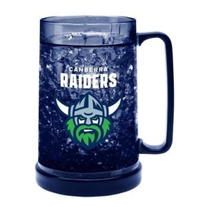 Nrl Colour Freeze Mug - Canberra Raiders - 500ml - Gel Freeze Drink Cup