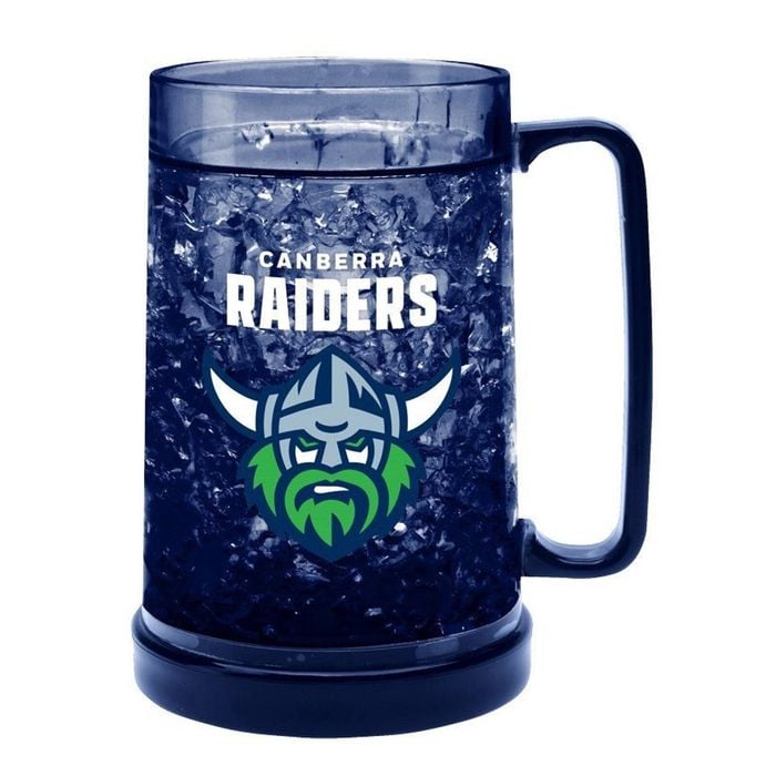 Nrl Colour Freeze Mug - Canberra Raiders - 500ml - Gel Freeze Drink Cup
