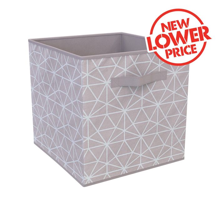 Flexi Storage Clever Cube Compact Fabric Insert - Geometric Lilac