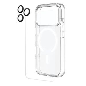 Kore 3 in 1 Protection Pack - Clear Case + Tempered Glass + Lens Protector for iPhone Pro 2026