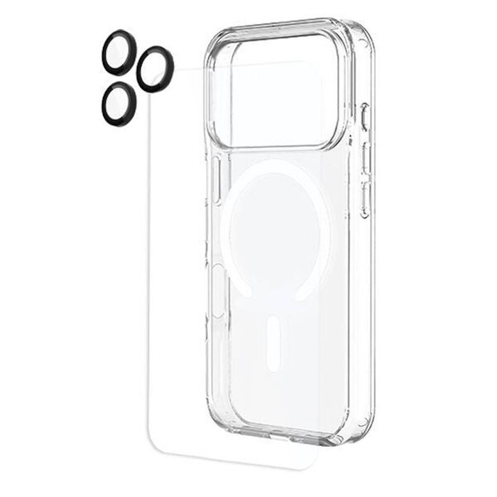 Kore 3 in 1 Protection Pack - Clear Case + Tempered Glass + Lens Protector for iPhone Pro 2026