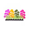 Aqua One Flexiscape Small Pennywort Purple, Pink and Orange Plant