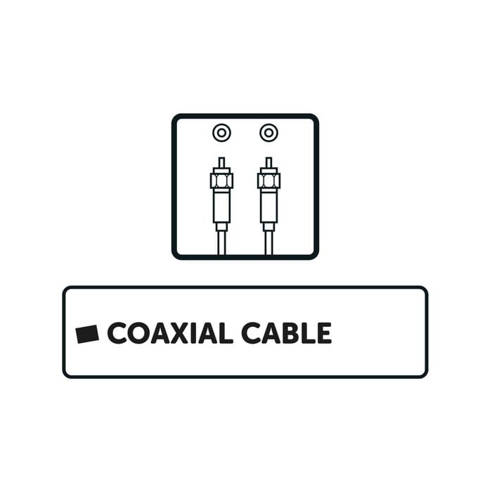 Click 1.5m Black F-Connector TV Lead