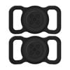 2PK Moki Durable Pet Tag for MokiTag W/ Pet-Friendly Silicone Black