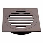 Mondella 100mm Dark Bronze Square Floor Grate