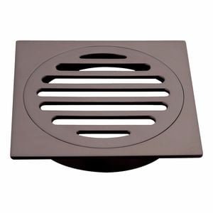 Mondella 100mm Dark Bronze Square Floor Grate