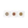 Deta RCA Wallplate Inserts - 3 Pack