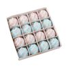 Catzon 16 Pcs Candy Christmas Ornaments 6CM Pastel Macaron Shatterproof Foam Ball for Holiday-Set5