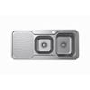 Estilo 1 & 3/4 Bowl Sink With Drainer Right Hand Bowl