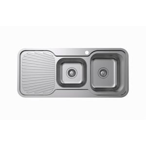 Estilo 1 & 3/4 Bowl Sink With Drainer Right Hand Bowl