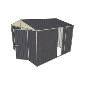 Build-a-Shed 3.0 x 3.0 x 2.3m Gable Single Sliding Side Door Shed - Grey