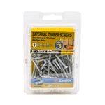 Zenith 8 - 10 x 60mm Galvanised Countersunk Rib Head Timber Screws - 50 Pack