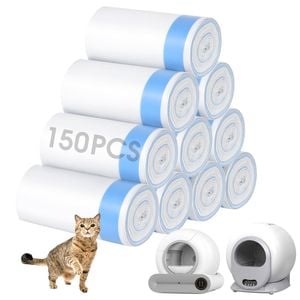 Advwin 150 Count Cat Litter Box Liners Drawstring Garbage Bags