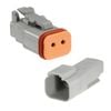 NARVA 2-Way Male/Female Deutsch® Connector with Wedges and Size 16 Terminals Kit (Pair)