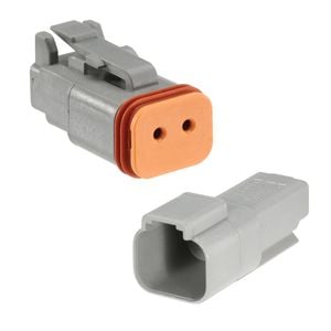 NARVA 2-Way Male/Female Deutsch® Connector with Wedges and Size 16 Terminals Kit (Pair)