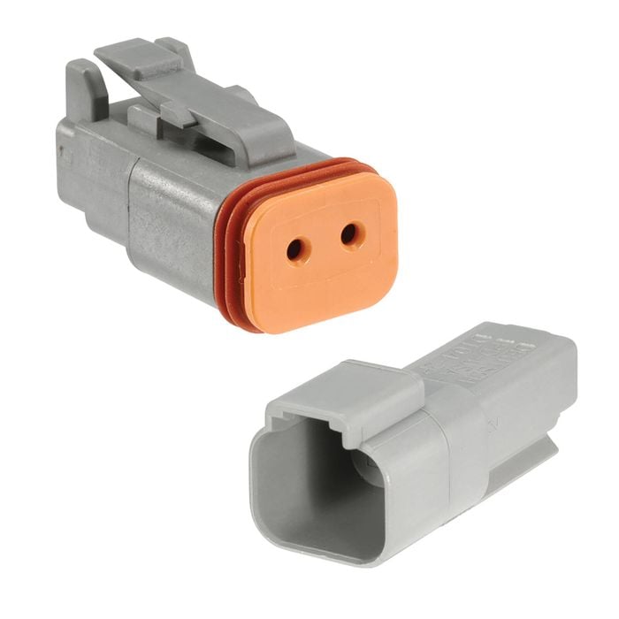 NARVA 2-Way Male/Female Deutsch® Connector with Wedges and Size 16 Terminals Kit (Pair)