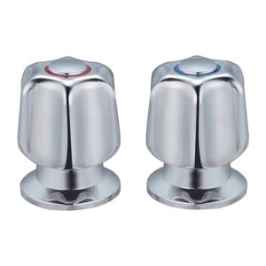 Shaw & Mason Chrome Star Style Basin Top Assembly - Pair