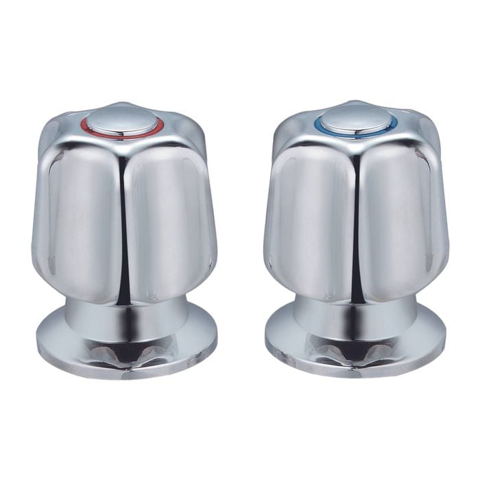 Shaw & Mason Chrome Star Style Basin Top Assembly - Pair