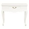 Jepara 1 Drawer Carved Sofa/Hall Table (White)