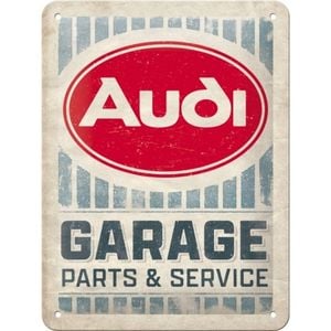 Nostalgic-Art 15x20cm Small Metal Sign Audi Garage