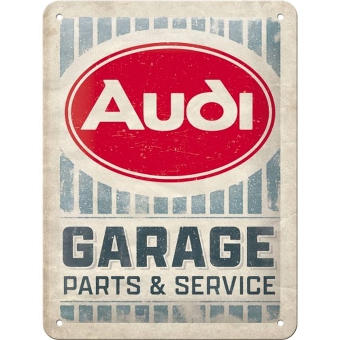 Nostalgic-Art 15x20cm Small Metal Sign Audi Garage