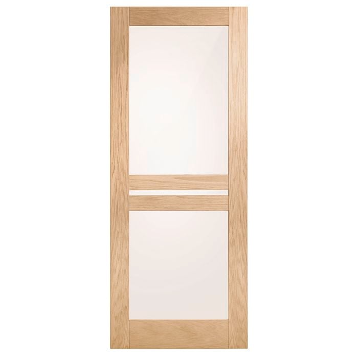 Corinthian Moda Translucent Glass White Oak Internal Door AMODG9 - 920mm x 2040mm x 35mm