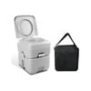 Weisshorn 20L Portable Outdoor Toilet with Carry Bag Grey