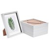 Nicola Spring 8" X 10" White 3d Box Photo Frames - 5" X 7" Mount - Pack Of 5