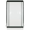 Smart Home Products 210 x 240cm 0.75mm Clear With Black Trim PVC Outdoor Bistro Blind