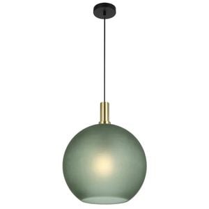 Telbix Patino Modern Pendant Hanging Lamp Light Glass Metal Green Matte