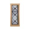 Woodcraft 2040 x 820 x 40mm One Lite Design Wrought Iron Glass Entrance Door