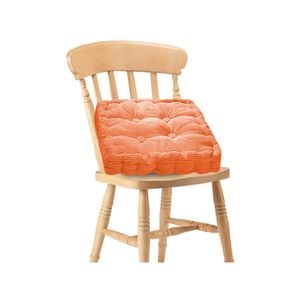 SOGA Orange Plush Cushion – Square Backrest Pillow