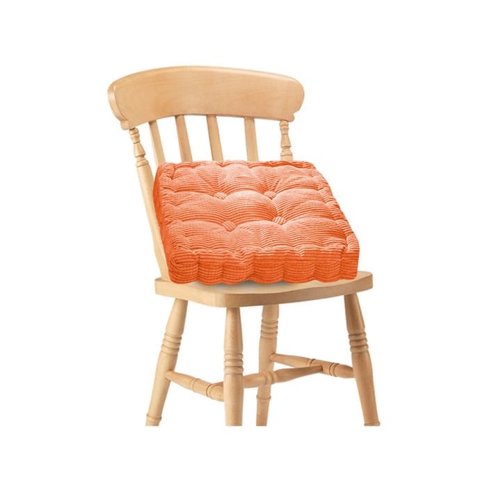 SOGA Orange Plush Cushion – Square Backrest Pillow